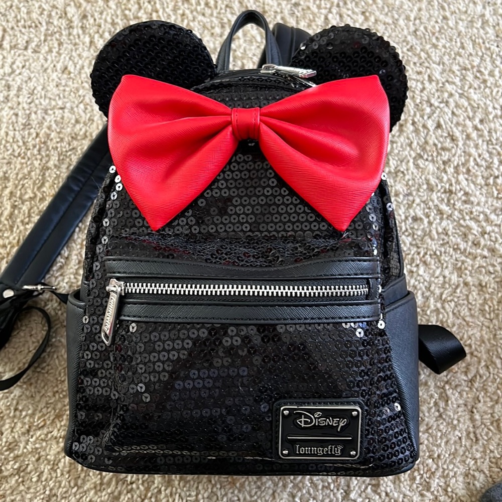 Black sequin Disney Loungefly